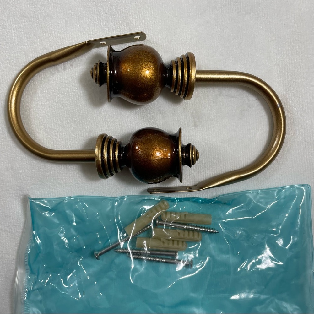 Elegant Bronze Wall Hooks Finials J Hook